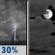 Monday Night: Chance Showers And Thunderstorms then Mostly Cloudy