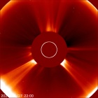 Latest LASCO C2 image of the Sun