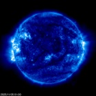 Click for time-lapse image of the sun