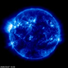 Click for time-lapse image of the sun