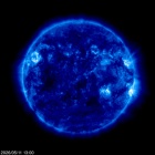 Click for time-lapse image of the sun