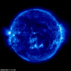 Click for time-lapse image of the sun